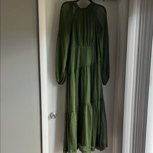 Petal & Pup Olive Long Sleeve Dress